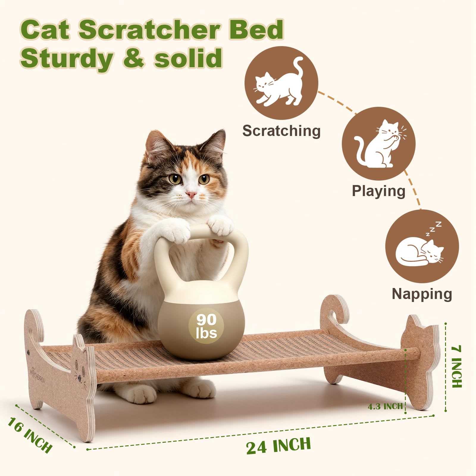 Cork Cat Scratching Bed