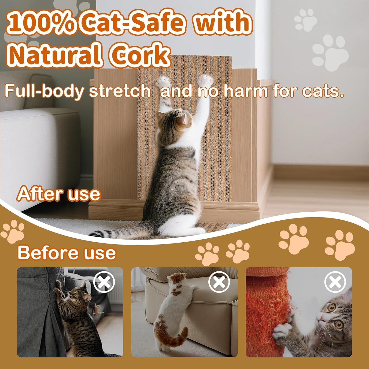 Cork Cat Scratch board 2PCS