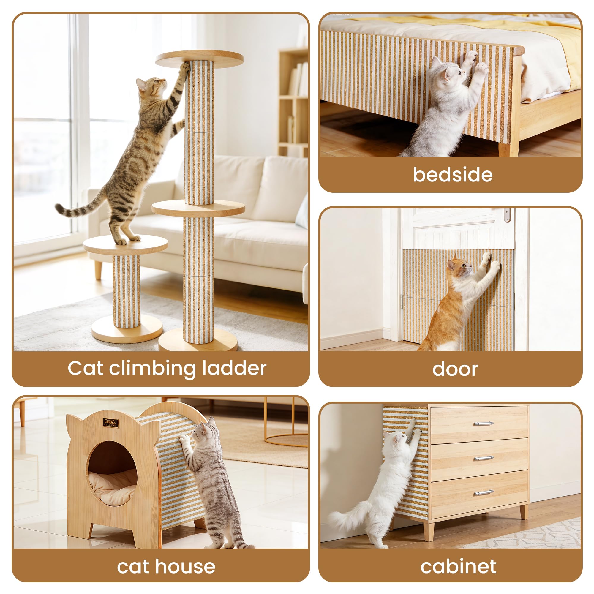 Cork Cat Scratch Mat Rug