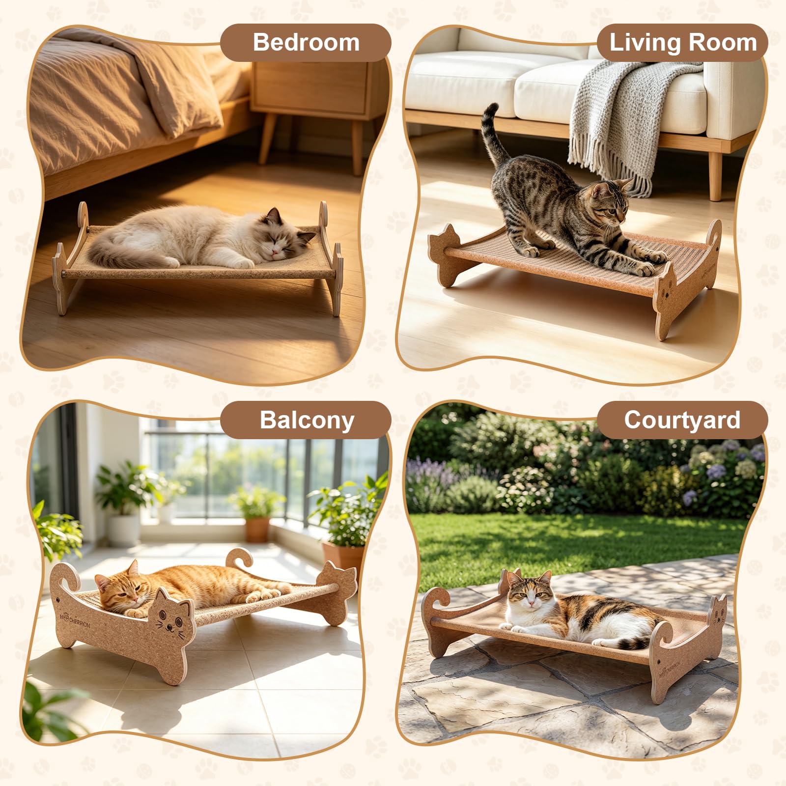 Cork Cat Scratching Bed