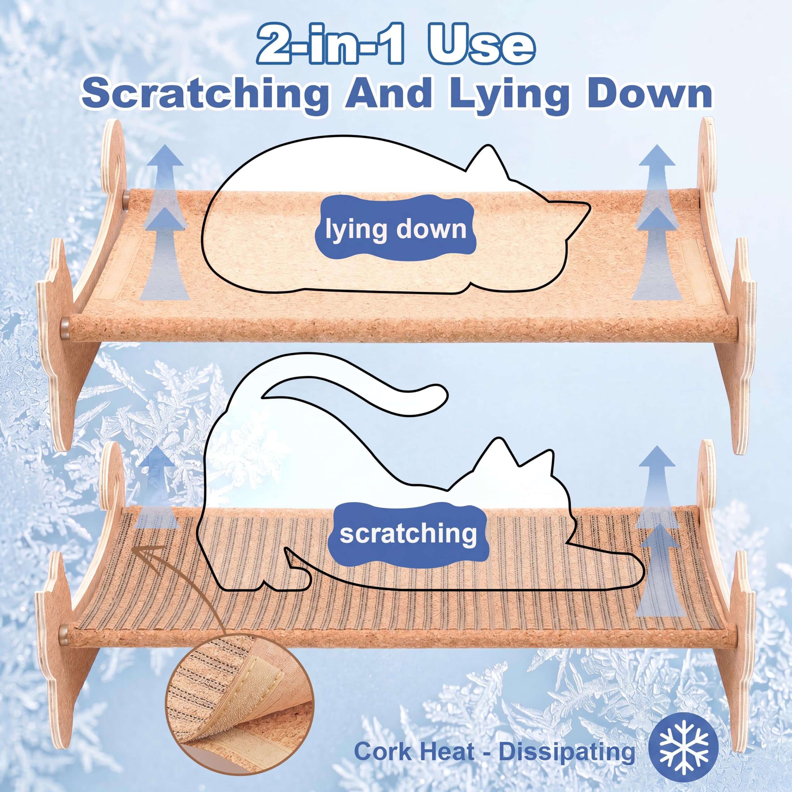 Cork Cat Scratching Bed