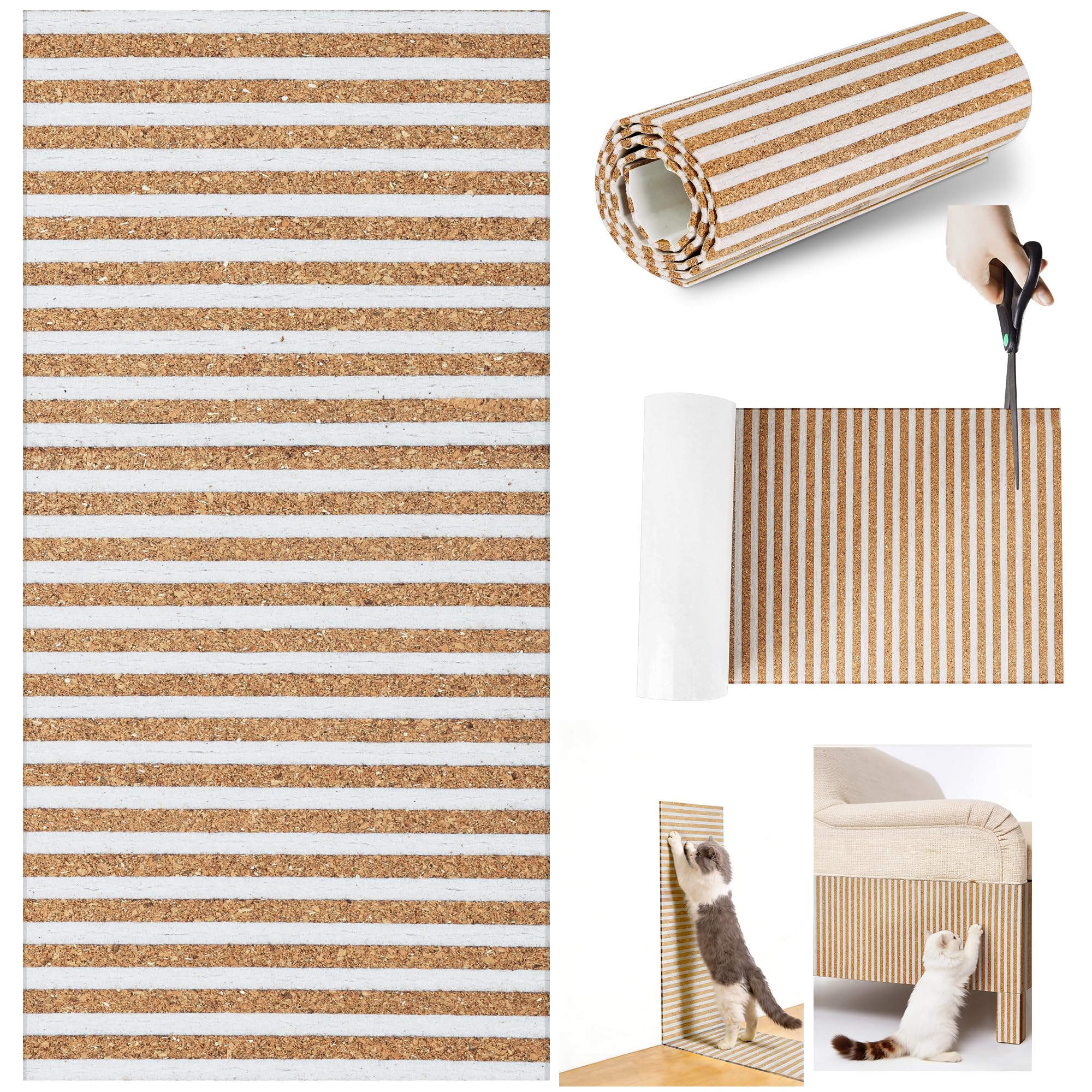 Cork Cat Scratch Mat Rug
